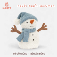 Gấu Thú Bông Người Tuyết Đeo Khăn Choàng Giáng Sinh Noel Snowman