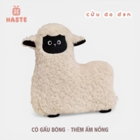 Gấu Thú Bông Cừu Đen Bông Xù Lông Xoăn Quà Tặng Độc Đáo Lông Siêu Mềm Mịn Siêu Dễ Thương