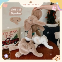 Gấu Thú Bông Voi Nâu Trắng Sleepy Nâu Trắng Nằm Lười Lông Ngắn Quà Tặng Độc Đáo Lông Xù Siêu Mềm Mịn Siêu Dễ Thương