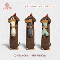 Gấu Thú Bông Puppy Gối Ôm Dài Ngủ Hình Chó Lạp Xưởng Cún Ngộ Nghĩnh  Quà Tặng Độc Đáo Lông Xù Siêu Mềm Mịn Dễ Thương