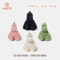 Gấu Thú Bông Khủng Long Rồng Xanh Lá Hồng Trắng Đen Dragon Lông Xù Siêu Mềm Mịn Siêu Dễ Thương