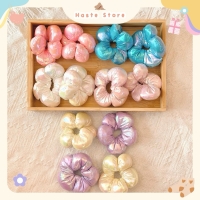 Scrunchie Cột Tóc Hình Phao Bông Hoa Hologram Ánh Kim Phong Cách Hàn Quốc Bánh Bèo Nàng Thơ Siêu Dễ Thương
