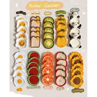 Lót Ly Len Trái Cây Nhiệt Đợi Fruit Dâu Táo Cam Kiwi Thơm Dưa Hấu Rau Củ Cà Rốt Tổng Hợp Dễ Thương Handmade Quà Tặng