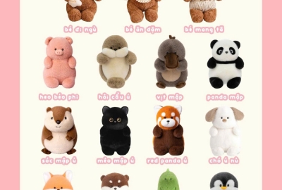 Khu vườn Gấu bông siêu êm ái đáng yêu nhà Haste