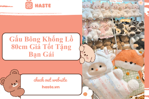 Gấu Bông Khổng Lồ 80cm Giá Tốt Tặng Bạn Gái