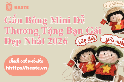 Gấu Bông Mini Dễ Thương Tặng Bạn Gái Đẹp Nhất 2026