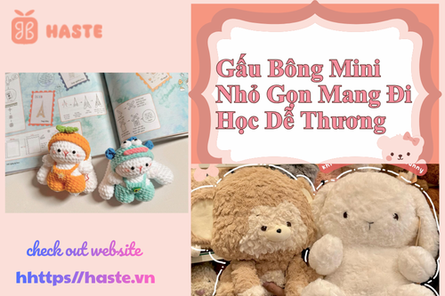Gấu Bông Mini Nhỏ Gọn Mang Đi Học Dễ Thương