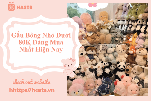 Gấu Bông Nhỏ Dưới 80K Đáng Mua Nhất Hiện Nay