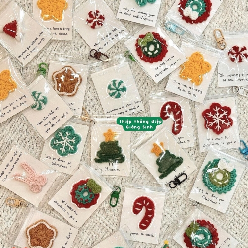 THIỆP HANDMADE LEN SIÊU DỄ THƯƠNG KÈM LỜI CHÚC