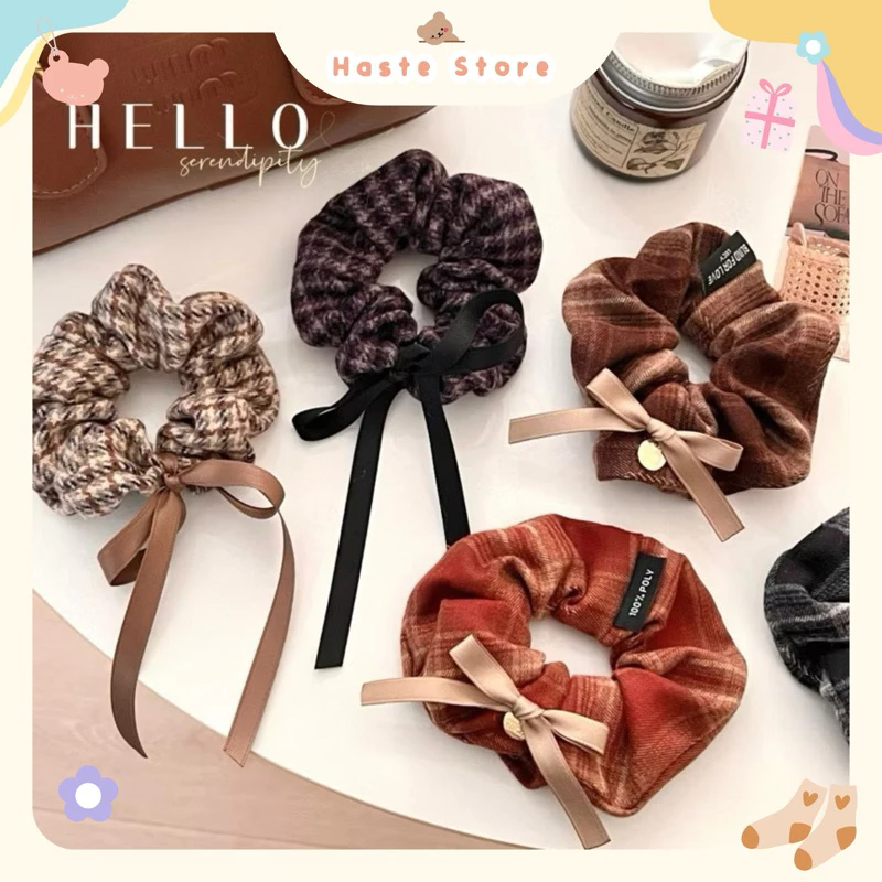 Scrunchies Nơ Buộc Tóc Sang Chảnh