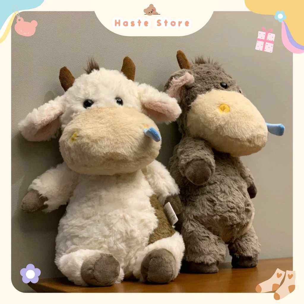 Gấu Thú Bông Bò Sữa Nâu Siêu Dễ Thương