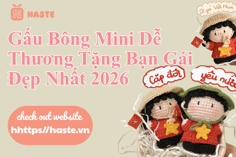 Gấu Bông Mini Dễ Thương Tặng Bạn Gái Đẹp Nhất 2026