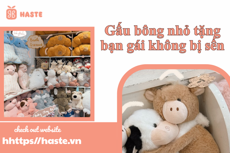 Gấu Bông Nhỏ Tặng Bạn Gái Không Bị Sến – Bí Quyết Chọn Quà Tinh Tế Khiến Nàng Thích Mê