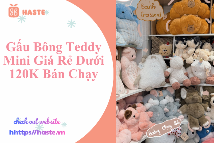 Gấu Bông Teddy Mini Giá Rẻ Dưới 120K Bán Chạy – Món Quà Nhỏ Xinh Được Giới Trẻ Yêu Thích