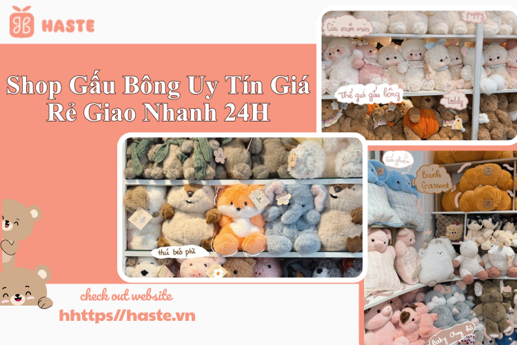 Shop Gấu Bông Uy Tín Giá Rẻ Giao Nhanh 24H – Haste: Nơi Những Cái Ôm Ấm Áp Đến Từng Nhà