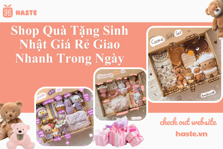 Shop Quà Tặng Sinh Nhật Giá Rẻ Giao Nhanh Trong Ngày Tại Haste