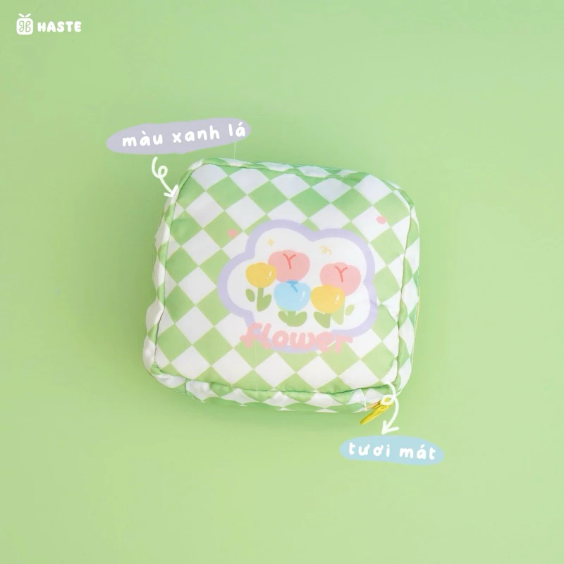 Túi Ví Đựng Đồ Vật Dụng Linh Tinh Mini Pouch Vải Dù Dễ Thương Nhiều Màu Sắc tại haste