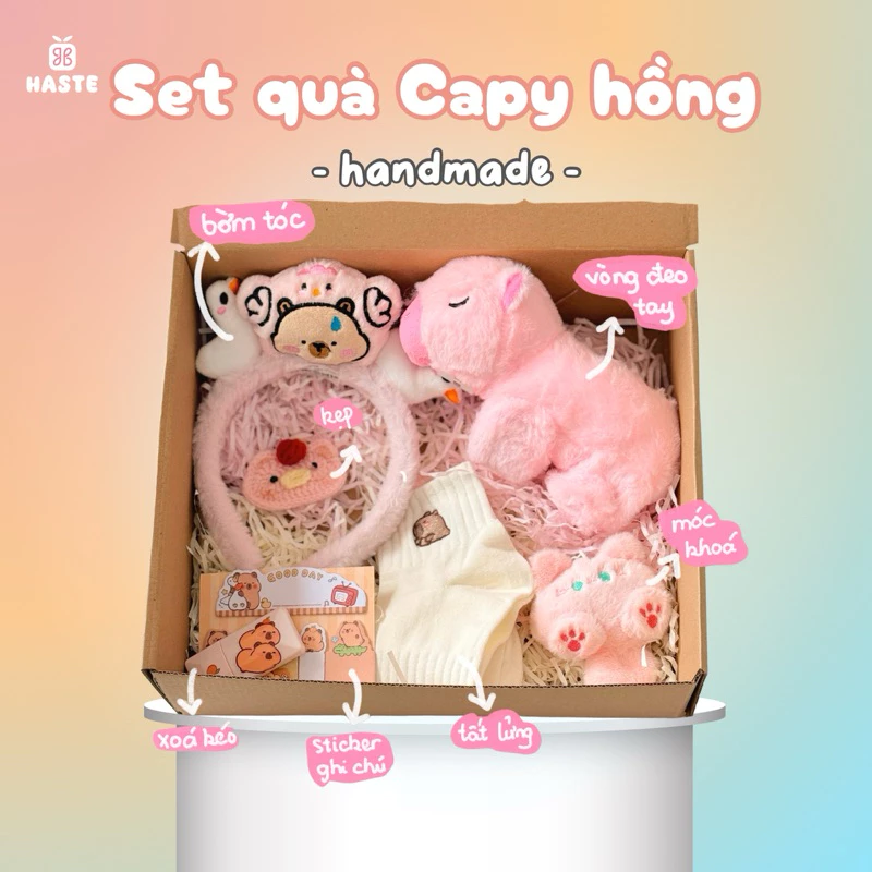 Set Quà Mix Gấu Bông Móc Khoá Bờm Tóc Tổng Hợp Đáng Yêu Cho Bạn Nữ tại haste
