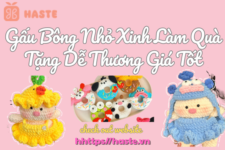 Gấu bông nhỏ xinh – món quà dễ thương chạm đến cảm xúc người nhận